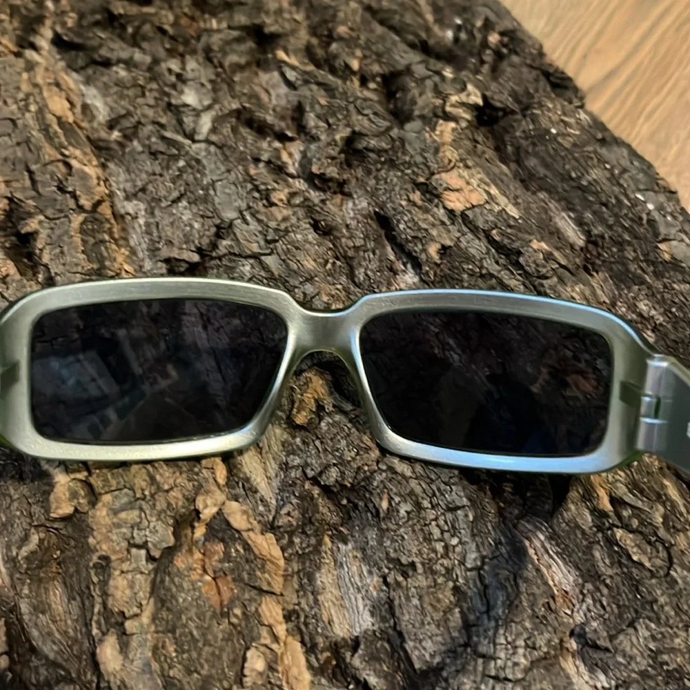 Sunglasses green frame
